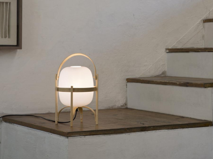Lampe De Table Inspire Médina – Miroir, Design Moderne, Abat-jour Crème, Neuve
