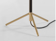 Mid-Century  modern scandinavian brass polished floor lamp Pie de Salón by Jaume Sans. New edition