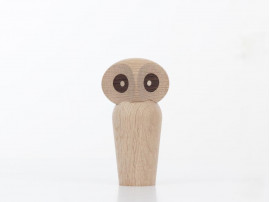 Small Owl in smoked oak by Paul Anker Hansen. New edition