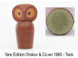 Small Owl in smaked oak by Paul Anker Hansen. New edition