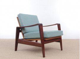 Mid-Century  modern scandinavian pair of lounge chairs model 35 by  Arne Wahl Iversen.