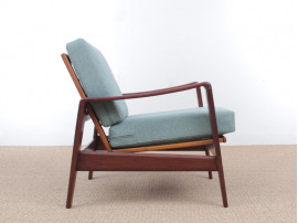 Mid-Century  modern scandinavian pair of lounge chairs model 35 by  Arne Wahl Iversen.