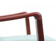 Paire de fauteuils scandinaves en acajou modèle 35. Tissu sur mesure.