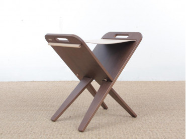 Mid-Century  modern scandinavian folding stool by Piet Hein, limited edition.