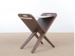 Mid-Century  modern scandinavian folding stool by Piet Hein, limited edition.