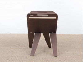 Mid-Century  modern scandinavian folding stool by Piet Hein, limited edition.