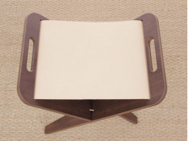 Mid-Century  modern scandinavian folding stool by Piet Hein, limited edition.