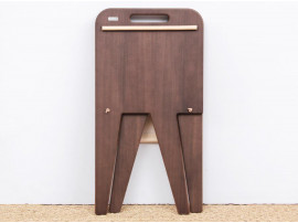 Mid-Century  modern scandinavian folding stool by Piet Hein, limited edition.