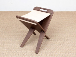 Mid-Century  modern scandinavian folding stool by Piet Hein, limited edition.