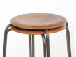 Mid-Century  modern scandinavian pair of teak stools.