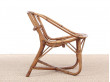 Mid-Century modern scandinavian rattan chair