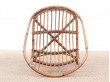 Mid-Century modern scandinavian rattan chair