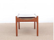 Mid-Century modern scandinavian coffee table with plexiglass top. 