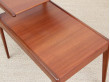 Mid-Century modern scandinavian teak two-tier side table by Kurt Ostervig