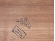 Table d'appoint scandinave en teck à double plateau
