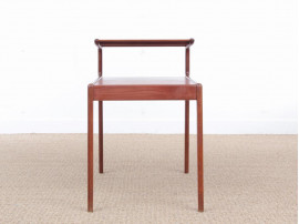 Mid-Century modern scandinavian teak two-tier side table by Kurt Ostervig