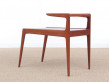 Mid-Century modern scandinavian teak two-tier side table by Kurt Ostervig