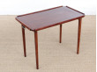 Mid-Century modern scandinavianfolding table in mahogany