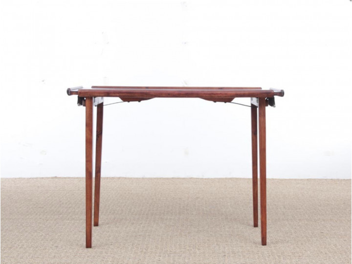 Mid-Century modern scandinavianfolding table in mahogany