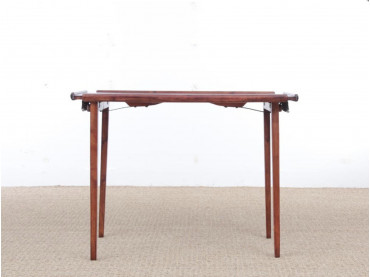 Mid-Century modern scandinavianfolding table in mahogany