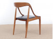 Mid-Century modern scandinavian set of 6 dining chairs in teak  by Niels O.Møller