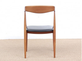 Mid-Century modern scandinavian set of 6 dining chairs in teak  by Niels O.Møller