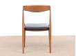 Mid-Century modern scandinavian set of 6 dining chairs in teak  by Niels O.Møller