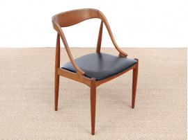 Mid-Century modern scandinavian set of 6 dining chairs in teak  by Niels O.Møller