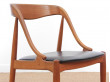 Suite de 6 chaises scandinaves en teck 