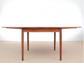 Mid-Century modern scandinavian square dining table. 4/6 seats.