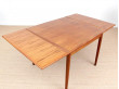 Mid-Century modern scandinavian square dining table. 4/6 seats.