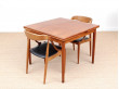 Mid-Century modern scandinavian square dining table. 4/6 seats.