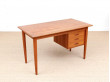 Mid-Century  modern scandinavian desk in teak