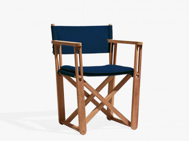 Mid-Century modern scandinavian outdoor lounge chair in solid teak by Björn Hultén. Model Kryss. New edition.