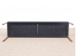 Mid-Century  modern scandinavian bench model n°63 by Niels Møller, teak and black paper cord 150 cm