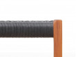 Banc scandinave n°63 teck et corde noire. 150 cm. Nouvelle édition