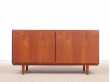 Mid-Century  modern scandinavian sideboard in teak by Poul Hundevad model  HU40/3T