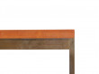 Mid-Century modern  square coffee table in teak and brass by Paul Mc Cobb