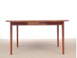 Mid-Century modern scandinavian round dining table in teak 4/8 seats by Nils Jonsson