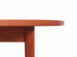 Mid-Century modern scandinavian round dining table in teak 4/8 seats by Nils Jonsson