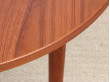 Mid-Century modern scandinavian round dining table in teak 4/8 seats by Nils Jonsson