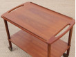 Mid-Century modern scandinavian serving cart in teak