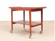 Mid-Century  modern scandinavian serving table in teak by Peter Hvidt