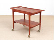 Mid-Century  modern scandinavian serving table in teak by Peter Hvidt