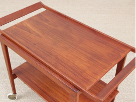 Mid-Century  modern scandinavian serving table in teak by Peter Hvidt