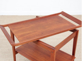 Mid-Century  modern scandinavian serving table in teak by Peter Hvidt