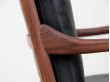 Mid-Century modern scandinavian Colonial arm chair in walnut by Ole Wanscher. New edition