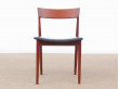 Mid-Century  modern scandinavian set of 5 chairs in teak by Harry Rosengren Hansen