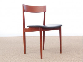 Mid-Century  modern scandinavian set of 5 chairs in teak by Harry Rosengren Hansen