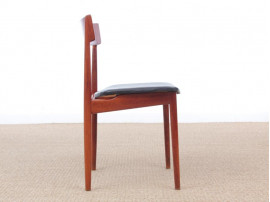 Mid-Century  modern scandinavian set of 5 chairs in teak by Harry Rosengren Hansen